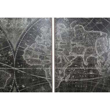 PANEL ŚCIENNY World SET 3 SZT 240X3X170 cm (80X3X170 pojedynczy)